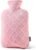 FORICOM Hot Water Bottle, 2L, 6-Hour Heat Retention, PVC Heating Pad, Easy to Use, Hot Bag for Cramps, Pain Relief for Women, Pink
