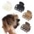 DEEKA Double Row Teeth Hair Clips Small Claw Clips for Thin Hair 4 Pack 1.6″ Medium Matte Non-slip Short Hair Accessories for Women and Girls
