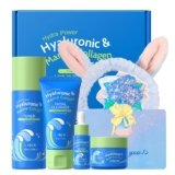 LAIKOU Hydra Power Skin Care – Marine Collagen Skin Care Set | Gift Set for Women with Facial Cleanser, Serum, Toner, Cream, Headband and Greeting Card – Skincare Gift Set
