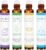 Aromatherapy Oils Roller Set, Natural Pre-diluted Essential Oils Roll On with Glass Rollerball, Relaxation Gift for Women & Men, Christmas Gift, Pack 4 x 0.33fl.oz