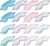 Coume 16 Pieces Silk Sleep Mask Eye Coverings for Sleeping Smooth Soft Eye Covers Mask About 20 x 9.2 cm/ 7.87 x 3.62 Inch