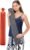 Peterpan Long Hot Water Bottle with Gray Cable Knit Cover, Natural Rubber, Pain Relief for Neck and Back, BPA & Phthalate Free