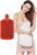 Peterpan 100 Fl Oz Rubber Hot Water Bottle with Faux Fleece Cover – BPA & Phthalate-Free, XXX-Large Hot Water Bag for Pain Relief, White