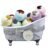 Mothers Day Gift Bath Bombs Gift Set for Women and Men, 10 Oversized Two Tone Bath Fizzies with Shea & Coco Butter Dry Flower Petals, Rich Spa Bath Set in Cute Tub, Multiple Fragrances, Birthday Gifts