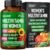 Multivitamin for Women – B-Complex | Whole Foods | Hair Growth Support | Digestion & Metabolism | Iron – 47in1 Womens Multivitamin – Bioavailable & Gentle on Stomach – Made in USA – 90 Capsules
