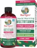 MARYRUTH’S Liquid Multivitamin + Hair Growth | Biotin 10000mcg | Lustriva Hair Growth Supplement | Clinically Tested in Women for Thicker Hair & Facial Wrinkle | Skin Care | Ages 18+ | 15.22 Fl Oz
