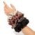 Ivyu Scrunchies Hair Ties, Big Large Scrunchie for Girls Women, Cute Hairties Jumbo Scrunchy For Thick Curl Hair No Crease Hair Accessories Soft Ropes Ponytail Holder, 4 Count, Black, Brown, Beige