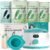 LANSLEYWAX Digital Waxing Kit for Women Men, Wax Warmer for Hair Removal with Silicone Pot, Hard Wax Kit, Waxing Machine for Sensitive Skin Brazilian Bikini Leg Eyebrow Full Body Home Use
