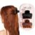 Kitsch Medium Claw Clips for Women – Strong Hold & Stylish Glossy Puffy Design Hair Accessories | Half-Up or Full Updos | Ideal Gifts for Women – 2pc Set, Black & Tort