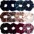 IVARYSS Velvet Scrunchies for Women, 12 Pcs Dark Colors Classic Elastic Thick Scrunchy Bands Ties, Soft Ropes Ponytail Holder Hair Accessories